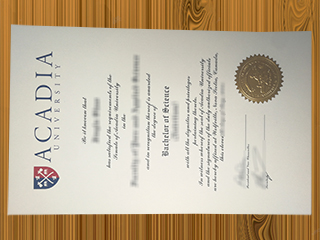 Acadia University diploma