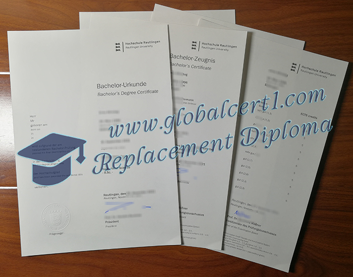 Hochschule Reutlingen degree and transcript