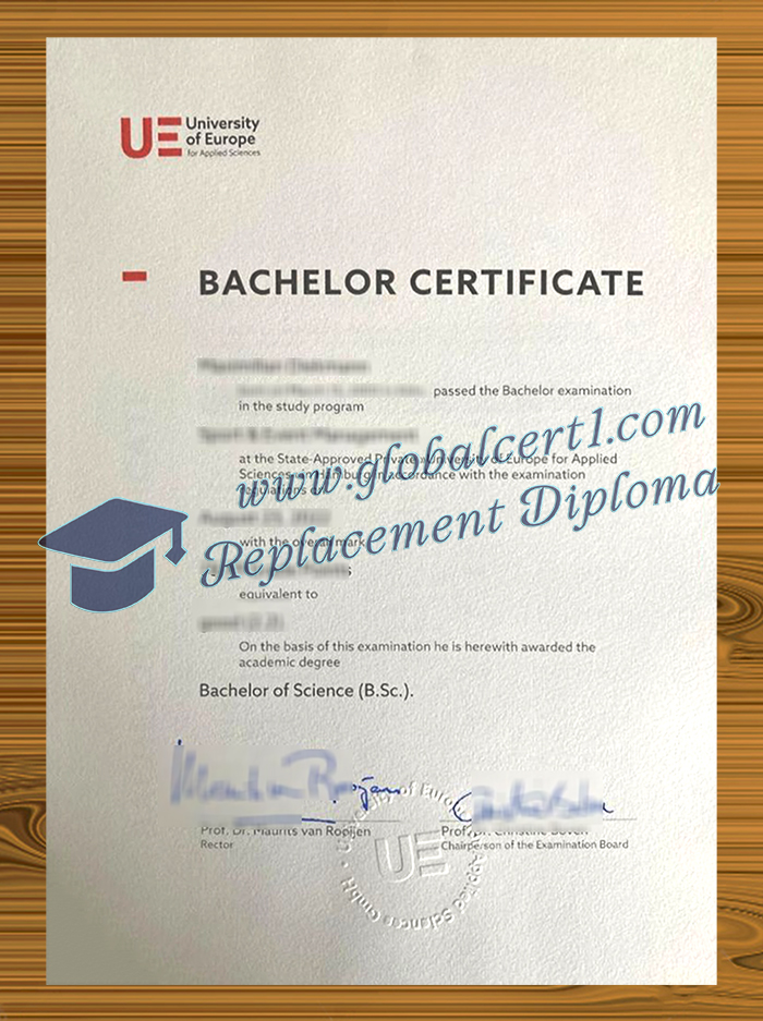 University of Europe for Applied Sciences degree