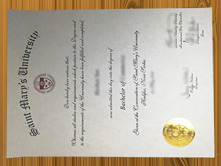 Saint Mary's University diploma