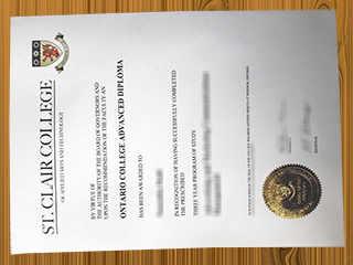 St. Clair College diploma