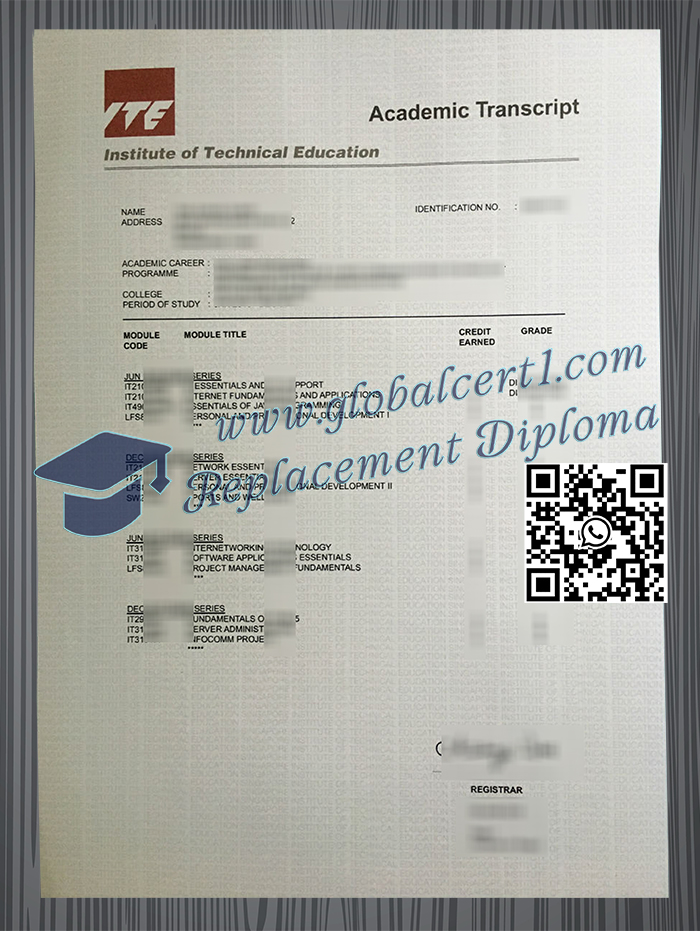 Institute of Technical Education transcript
