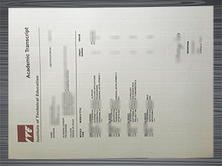 Institute of Technical Education transcript