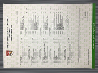 Nanyang Technological University transcript