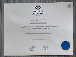 Perdana University diploma