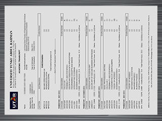 Universiti Tunku Abdul Rahman transcript
