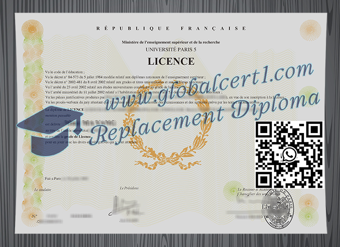 Université Paris 5 degree