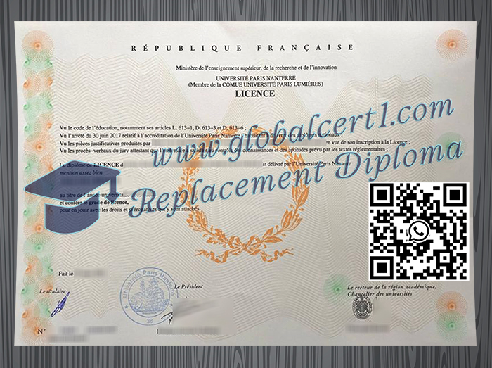 Université Paris Nanterre degree