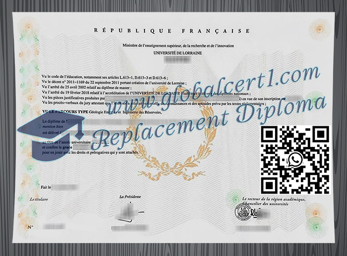 Université de Lorraine degree
