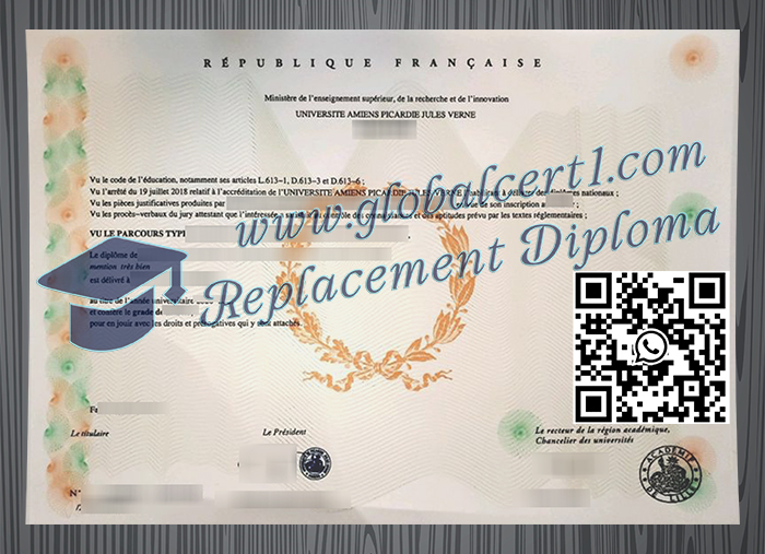 Université de Picardie Jules Verne degree
