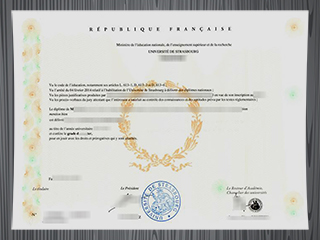 Université de Strasbourg diploma